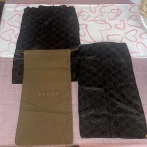 Gucci dust bags set of 2